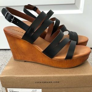 Lucky Brand Strappy Wedges